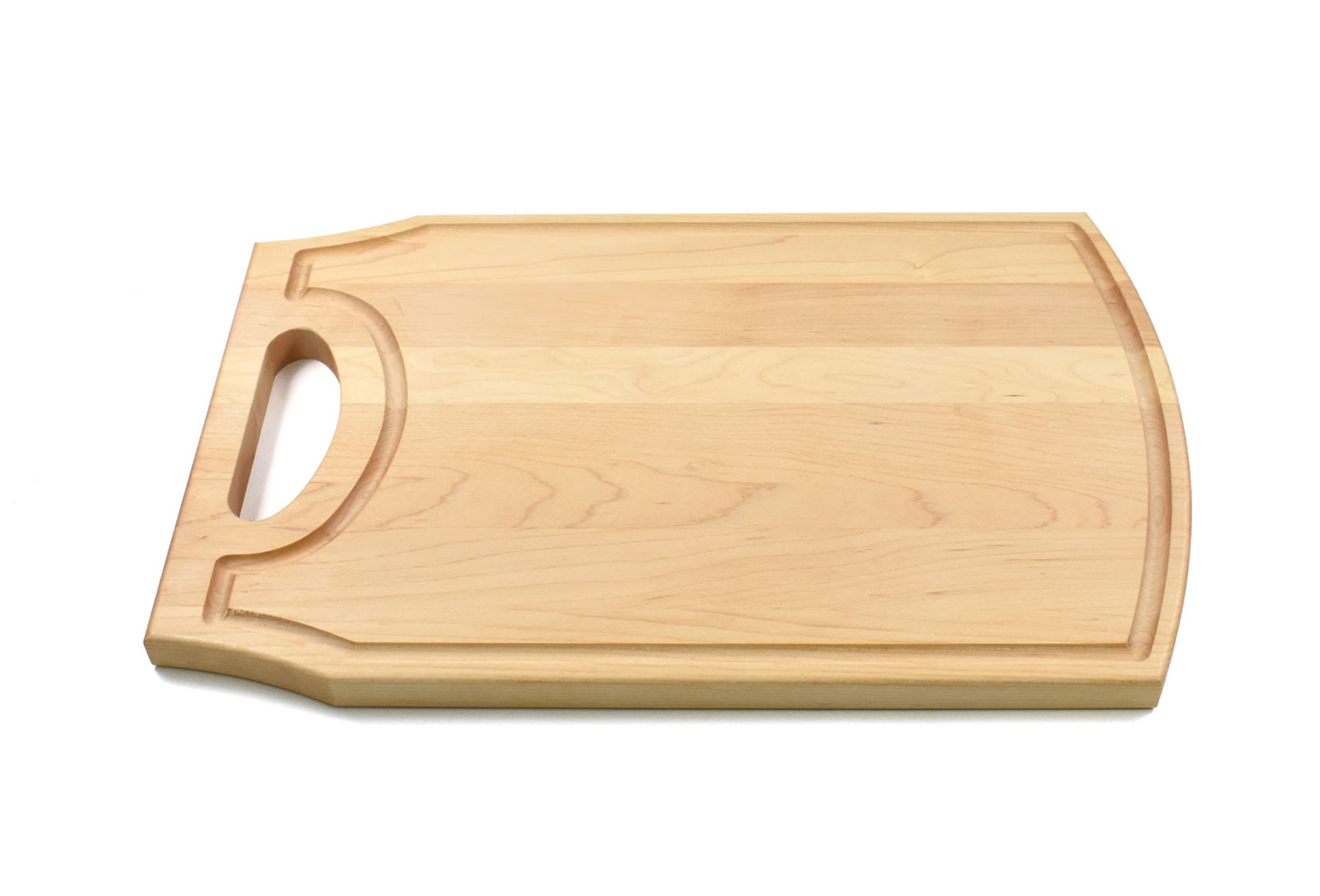Wood Cutting Board with Handle and Juice Groove