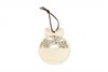 Round Christmas Ornament with Snow Flakes