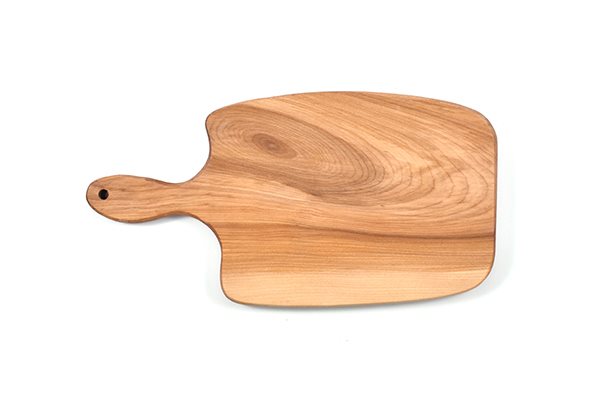Artisan Solid Wood Cuttingserving Board With Handle Made From One Piece Of Wood 